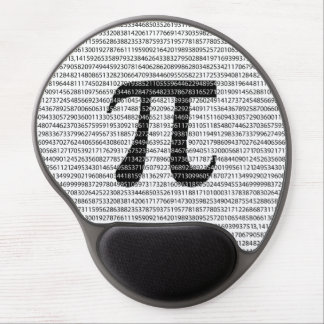 Original black number pi day mathematical symbol gel mouse pad