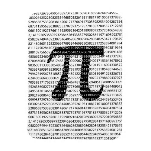 Original black number pi day mathematical symbol magnet