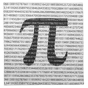 Original black number pi day mathematical symbol napkin