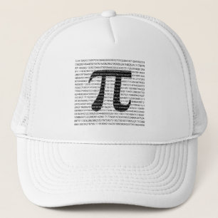 Original black number pi day mathematical symbol trucker hat
