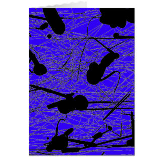 Original Black Splatter Painting Cards
