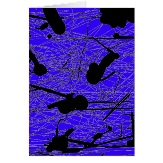 Original Black Splatter Painting Cards (Front)