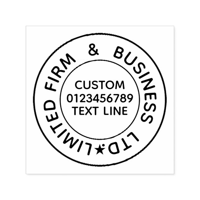 Original Black stamp Create Your Own Template text (Design)
