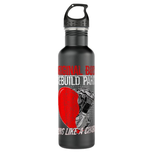 Original Body Rebuild Parts Open Heart Surgery Sur Stainless Steel Water Bottle (Front)