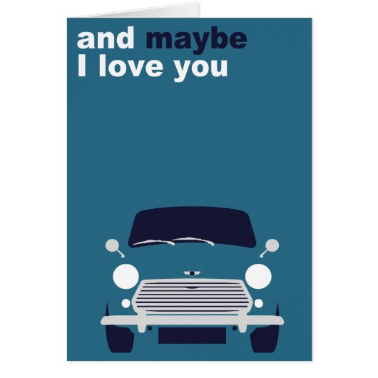 Original British Austin Mini Cooper car Cards (Front)