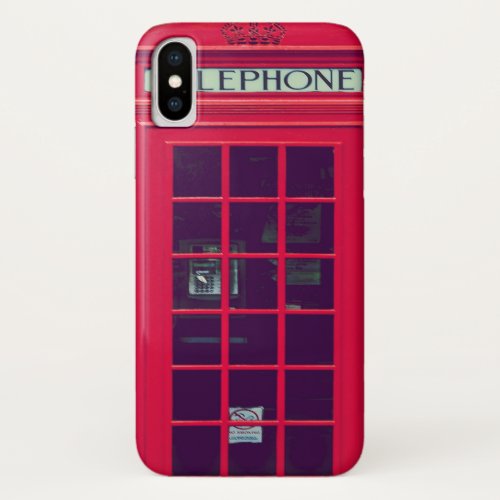 Original british phone box iPhone x case