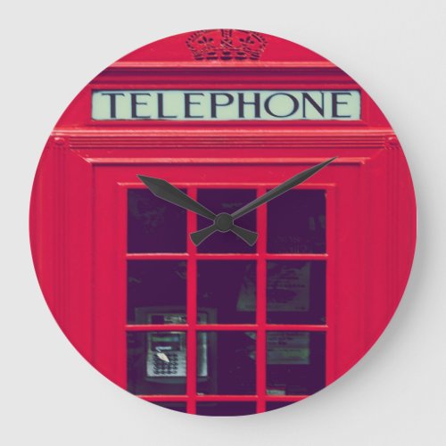 Original british phone box large clock