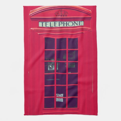 Original british phone box towel