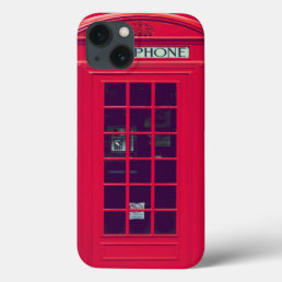 Original british red phone box iPhone 13 case