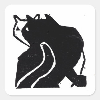 Original Cat Art Stickers Gift Closure