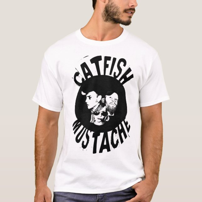 original catfish mustache logo T-Shirt (Front)