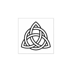 Original Celtic Triquetra Knot black icon Rubber S Rubber Stamp