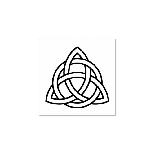 Original Celtic Triquetra Knot black icon Rubber S Rubber Stamp