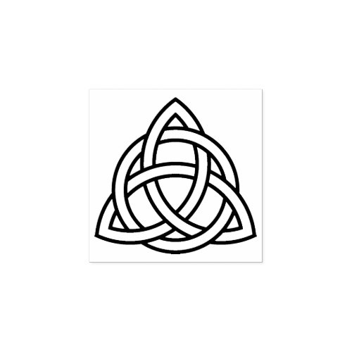 Original Celtic Triquetra Knot black icon Rubber Stamp