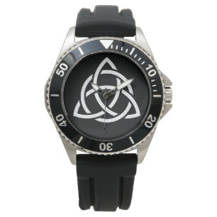 Original Celtic Triquetra Knot white icon Watch