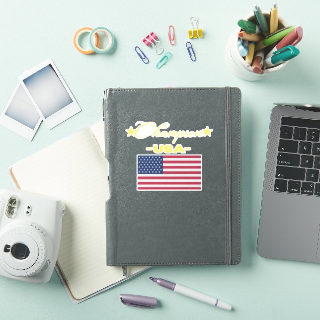 Original Champion USA Flag Classic Club Collection Sticker (iPad Cover)