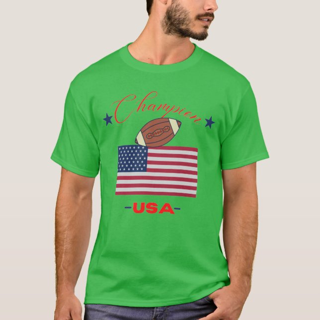Original Champion USA Flag Classic Club | True  T-Shirt (Front)