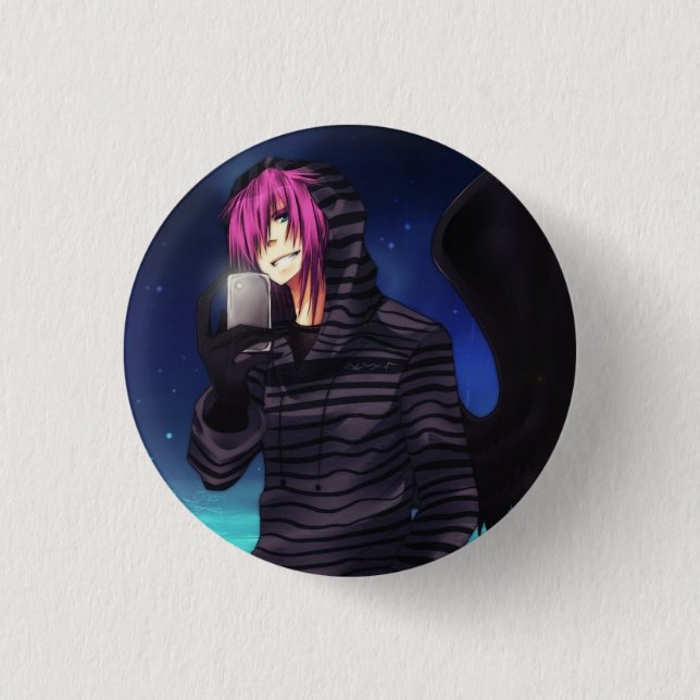 Original Character - Ira Pinback Button (Front)