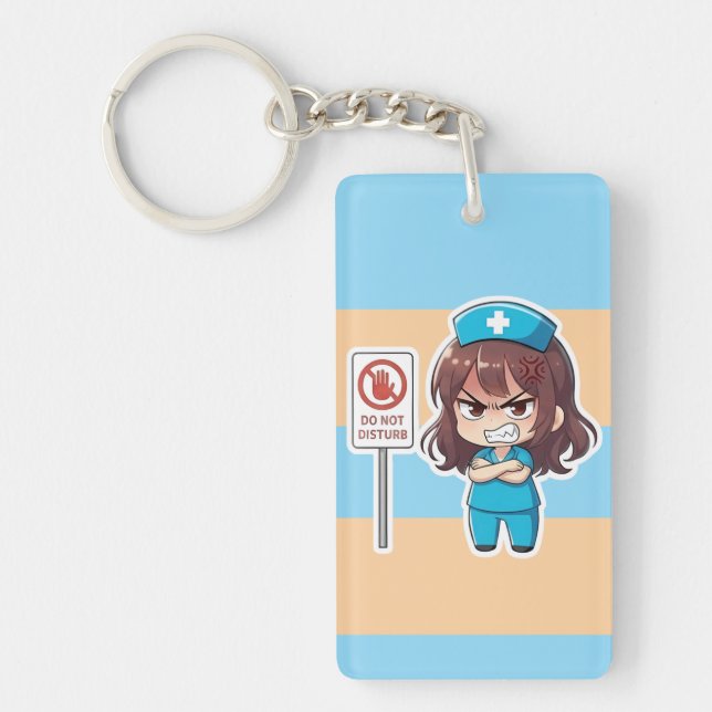 Original Chibi Nurse 2.0 - Focus Mode Keychain (Front)