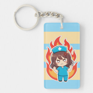 Original Chibi Nurse 3.0 - Angry Keychain