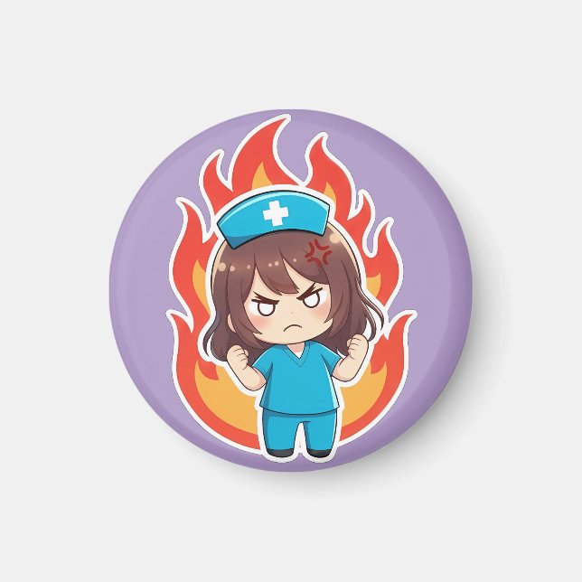 Original Chibi Nurse 3.0 - Angry Magnet (Front)