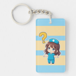 Original Chibi Nurse 3.0 - Something's Wrong Keychain