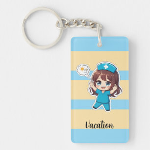 Original Chibi Nurse 3.0 - Vacation Time Keychain