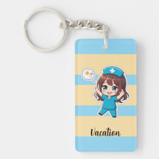 Original Chibi Nurse 3.0 - Vacation Time Keychain