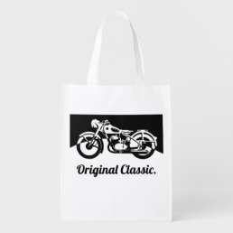 Original Classic Motorcycle Custom Grocery Bag