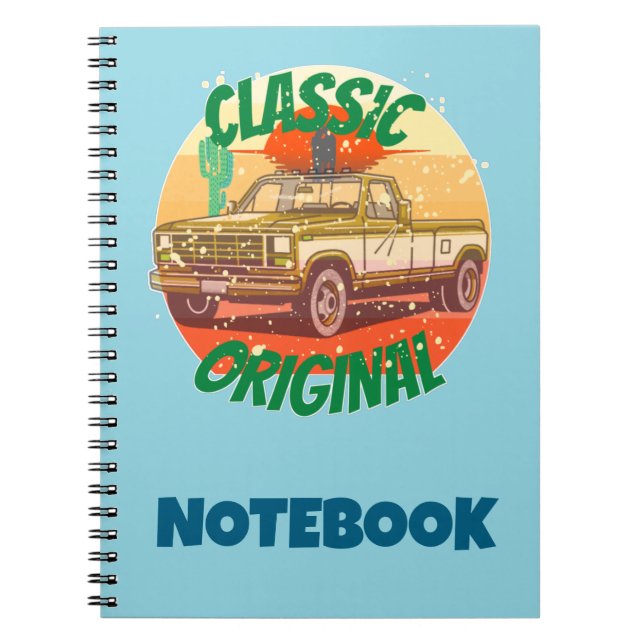 Original classic vintage style pickup notebook (Front)