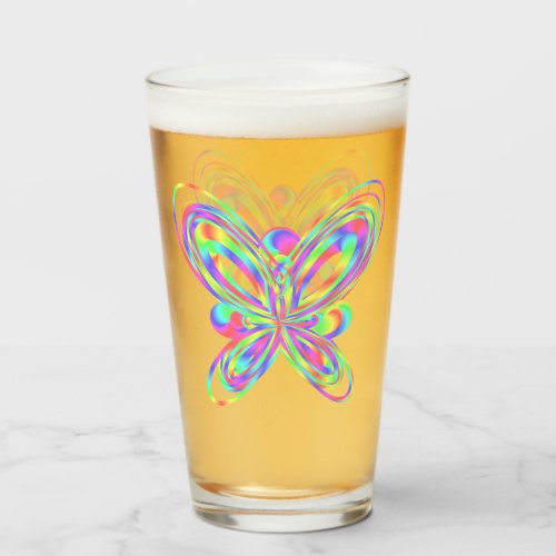 Original colorful butterfly glass