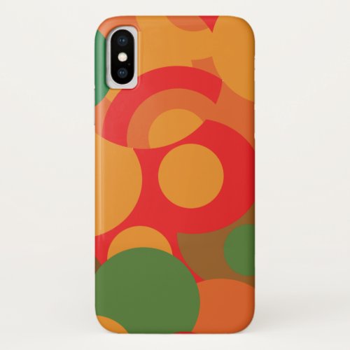 original colorful Retro pattern iPhone X Case