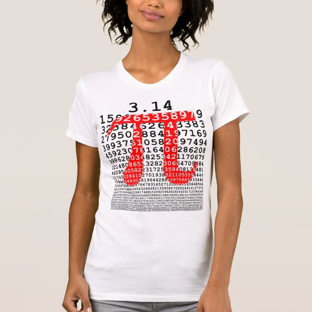 Original colours number pi day mathematical symbol T-Shirt (Front)