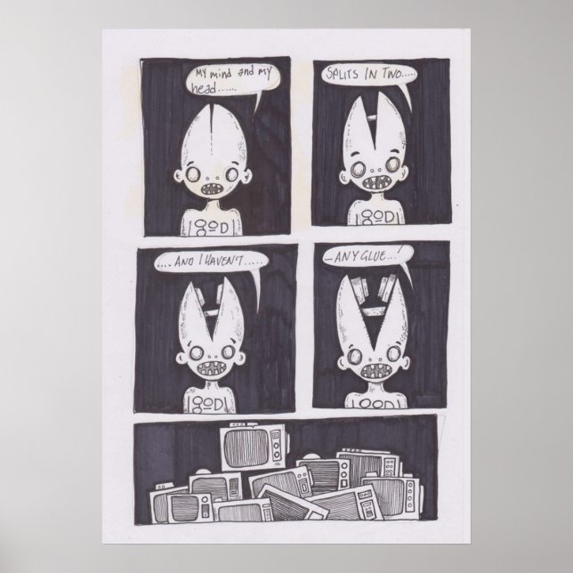 original comic book art poster (Front)