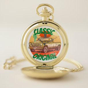 ORIGINAL COOL TRUCK VINTAGE POCKET WATCH