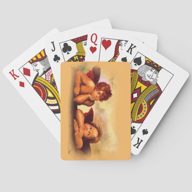 Original Copy of Raphael Cherubs, Angels Poker Cards (Back)