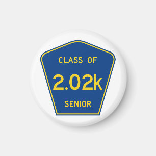 Original County Route sign Class of 2020 Senior Magnet