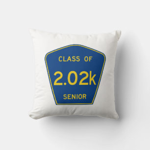 Original County Route sign Class of 2020 Senior Throw Pillow