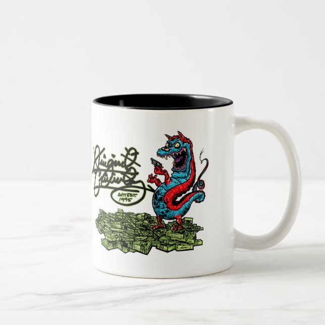 Original Criminalz Dragon Two-Tone Coffee Mug (Right)