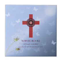 Original Cross Design Butterflies Pet Memorial