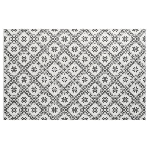 Original cross-stitch design seamless pattern fabric