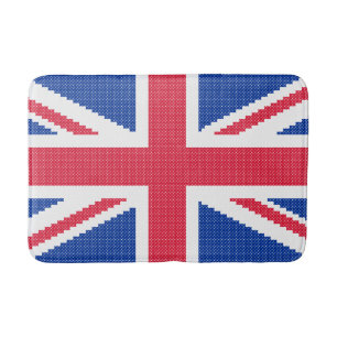 Original cross-stitch design Union Jack Bathroom Mat