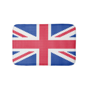 Original cross-stitch design Union Jack Bathroom Mat
