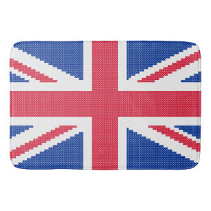 Original cross-stitch design Union Jack Bathroom Mat