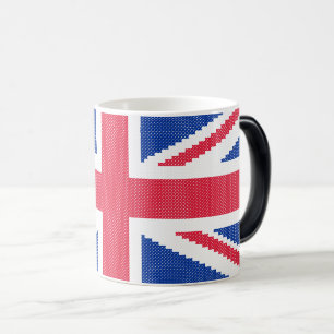 Original cross-stitch design Union Jack Color Morph Mug