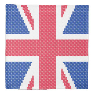 Original cross-stitch design Union Jack Duvet Cover