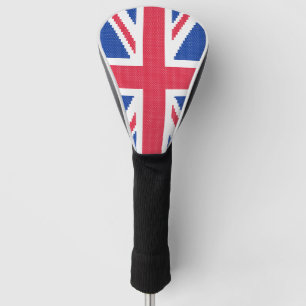 Original cross-stitch design Union Jack Golf Head Cover