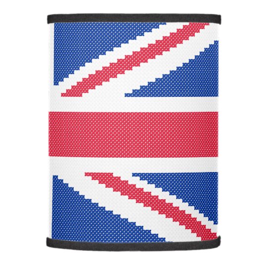 Original cross-stitch design Union Jack Lamp Shade (Right)