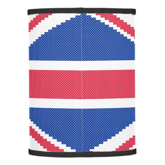Original cross-stitch design Union Jack Lamp Shade (Back)