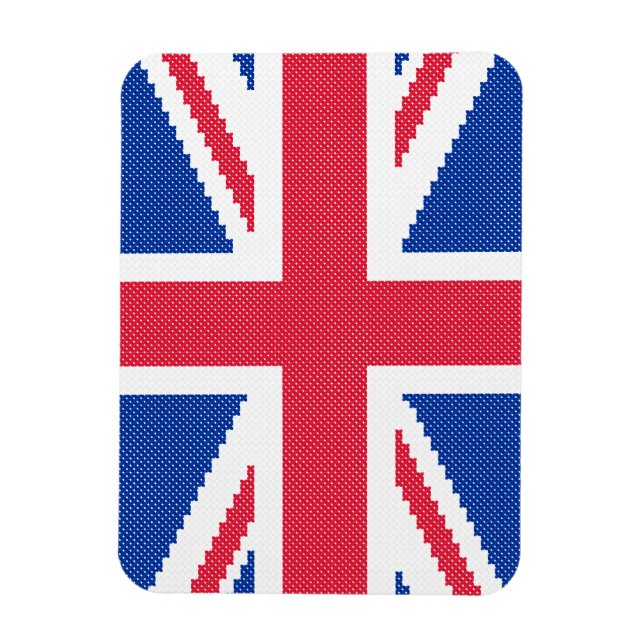 Original cross-stitch design Union Jack Magnet (Vertical)